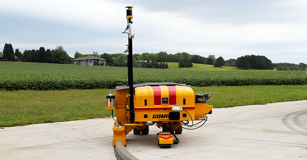 Gomaco Introduces the World’s First Battery-Powered Slipform Curb Machine