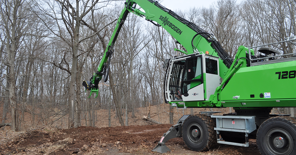 Sennebogen Adds New Size To Popular Tree Care Handler Line-Up