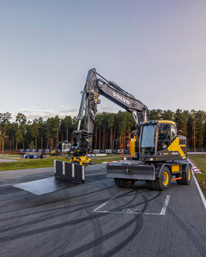 Volvo CE Helps Elevate Motorsport Safety With Electric Car Recovery Solution