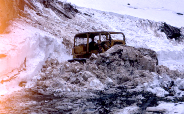 Snow Clearing for Norie in Elk Bay, 1970s