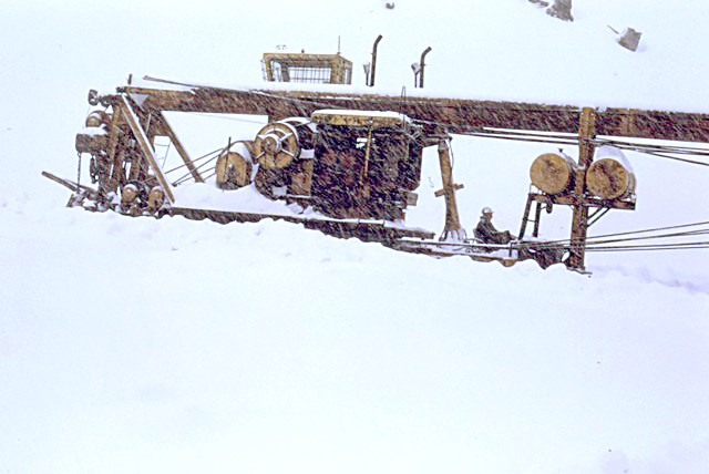 Snow Clearing for Norie in Elk Bay, 1970s