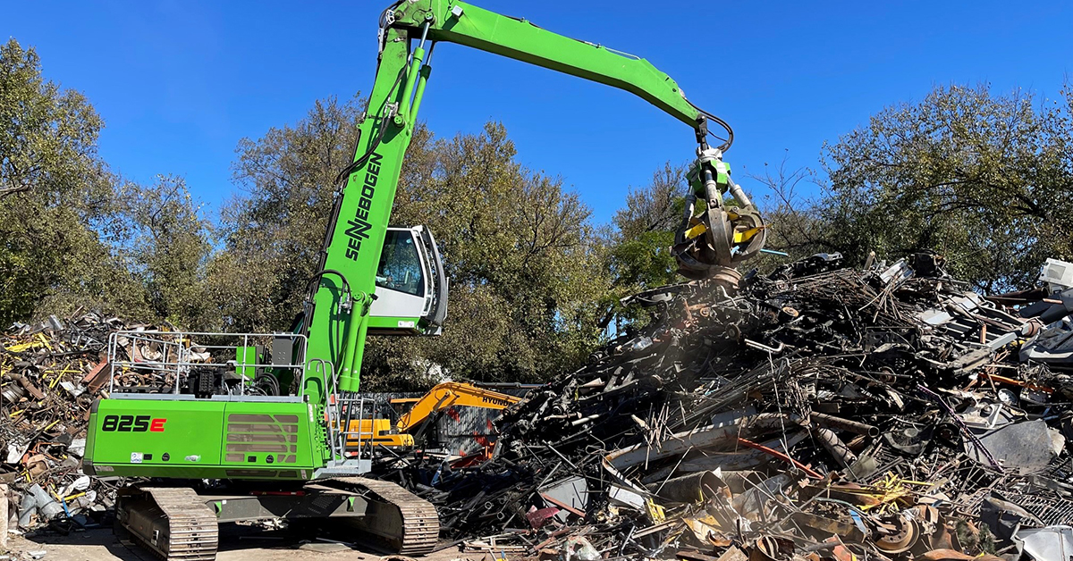 Sennebogen Helps Action Metals Optimize Recycling Facility