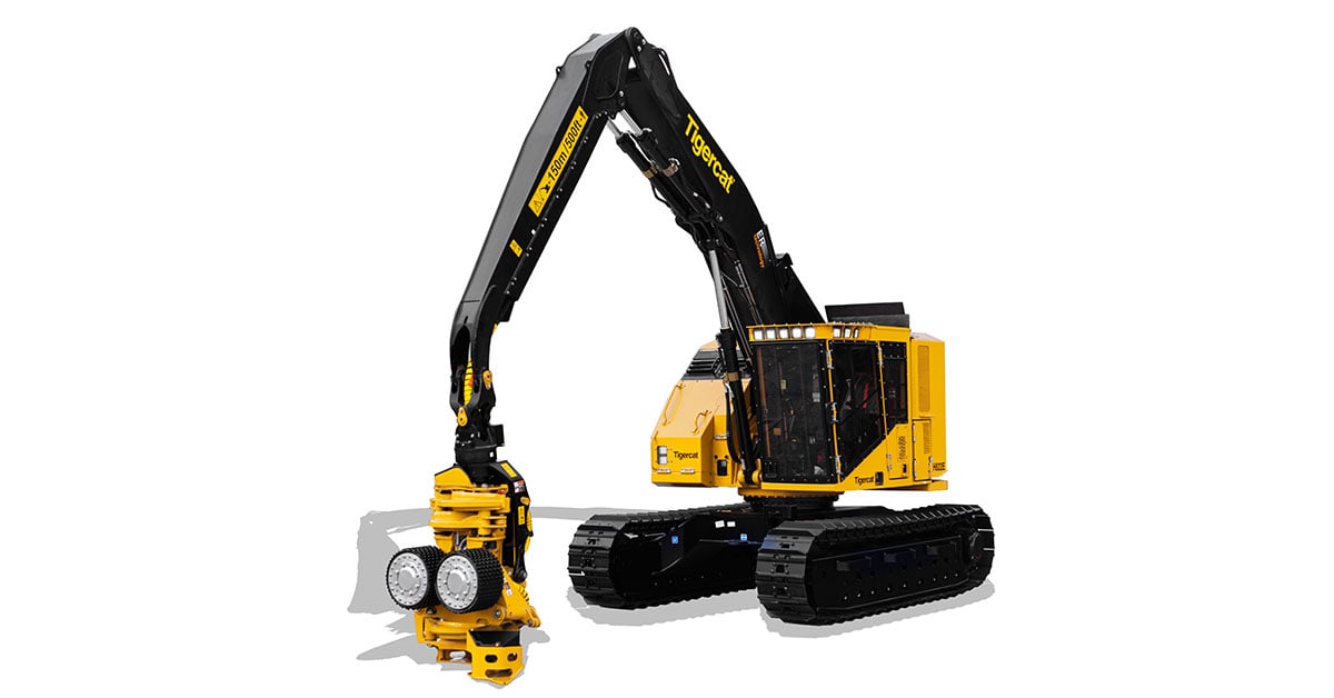 Tigercat Releases E-Series 822 Compact Track Feller Buncher