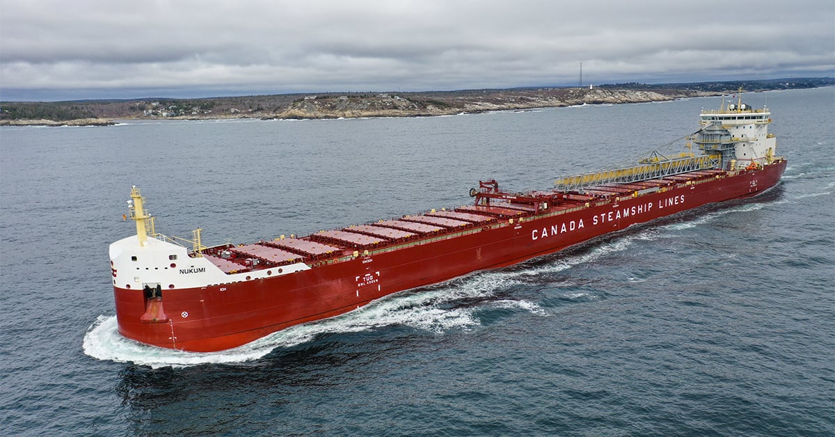 CSL’s New Purpose-Designed Diesel-Electric Self-Unloading Ship Begins Service For Windsor Salt