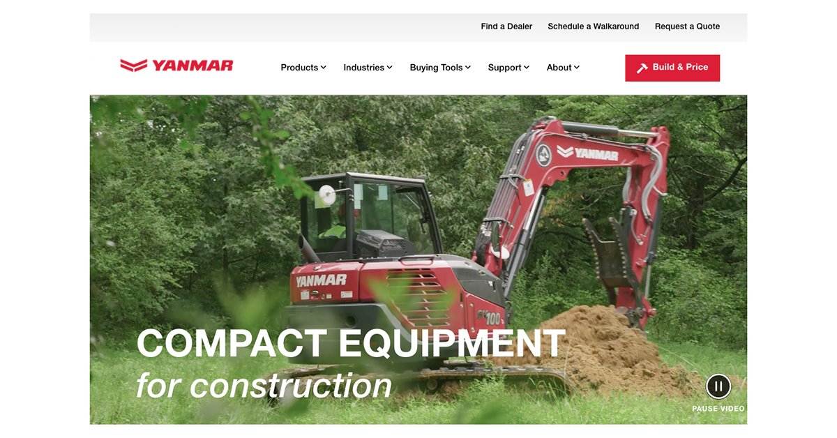 Yanmar Launches Website Dedicated To Compact Equipment