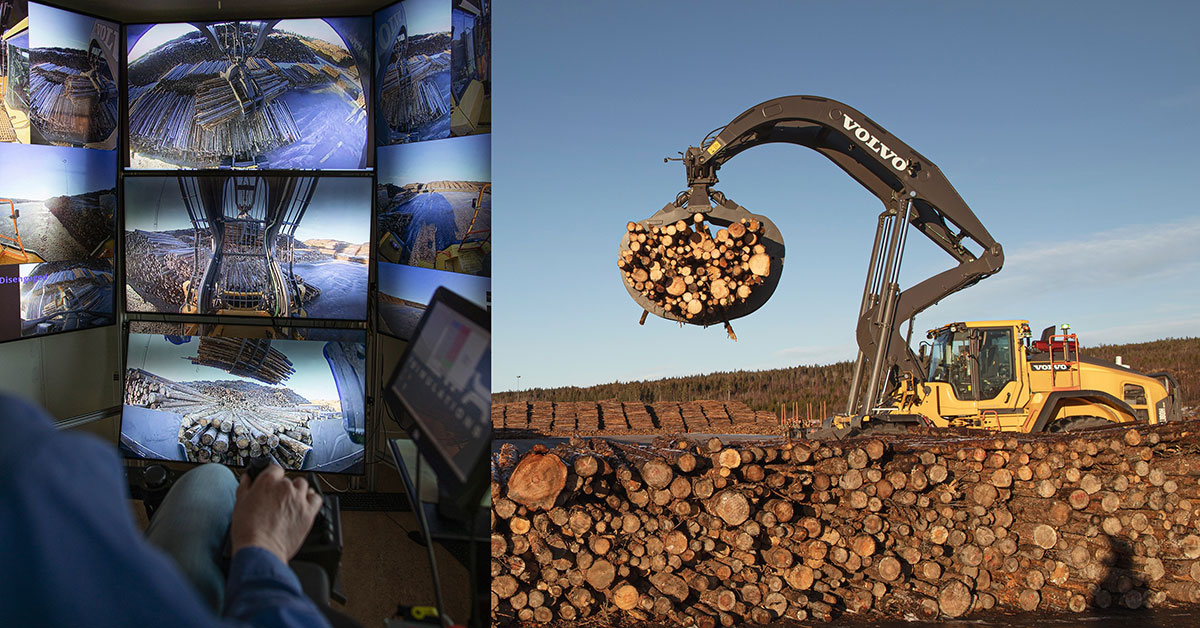 Volvo CE Tests Worlds First High Lift Tele Operation Over 5G