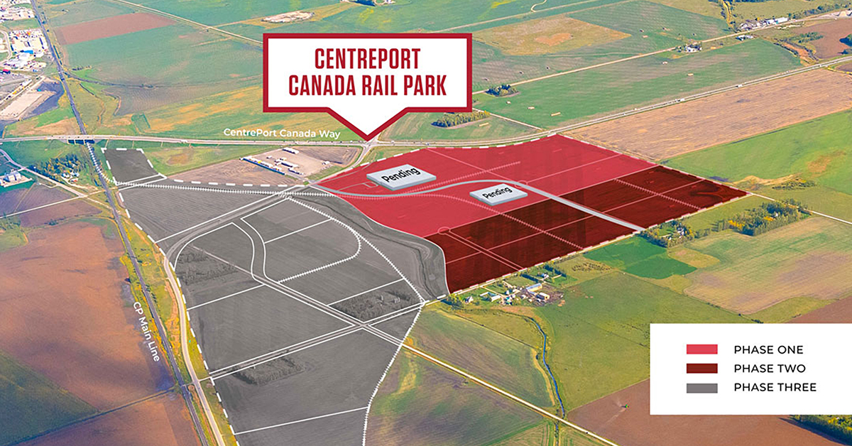 Manitoba To Develop Centreport Canada Rail Park
