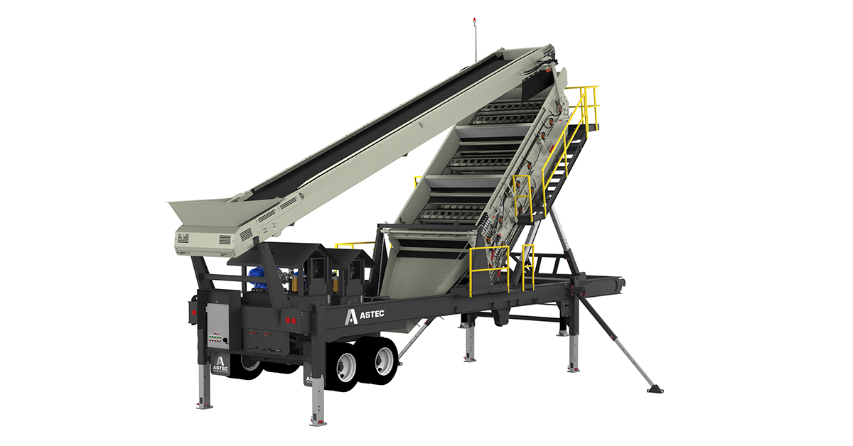 Astec Industries Launches New 8-Foot-Wide Portable High Frequency Screen Plant