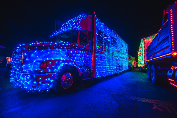 IEOA Truck Light Convoy and Food Drive 2022