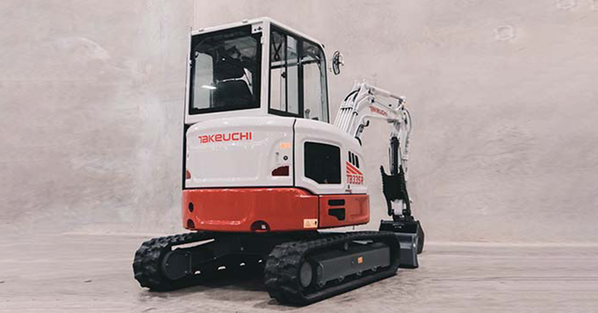 Takeuchi Introduces New TB335R 3.5-Ton Short Tail Swing Excavator
