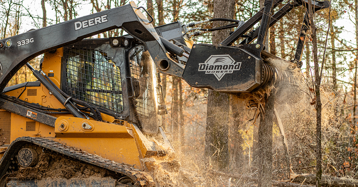 Diamond Mowers Drum Mulcher Proves To Be A Lucky Charm For Shamrock Dirt And Forestry