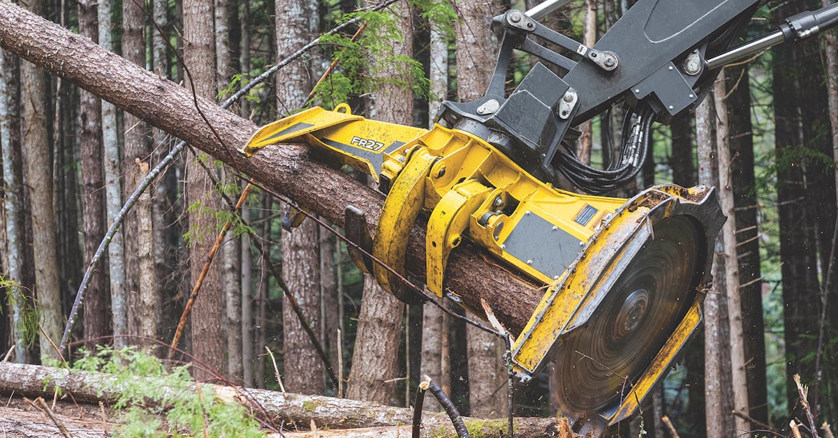 John Deere Introduces New FR27 Disc Saw Felling Head