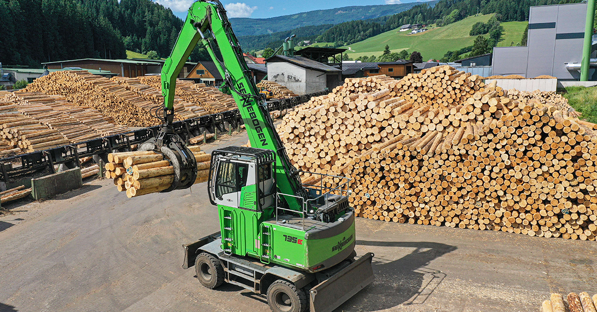 Log Yard Operator Turns To Sennebogen Engineers To Create Ideal Machine