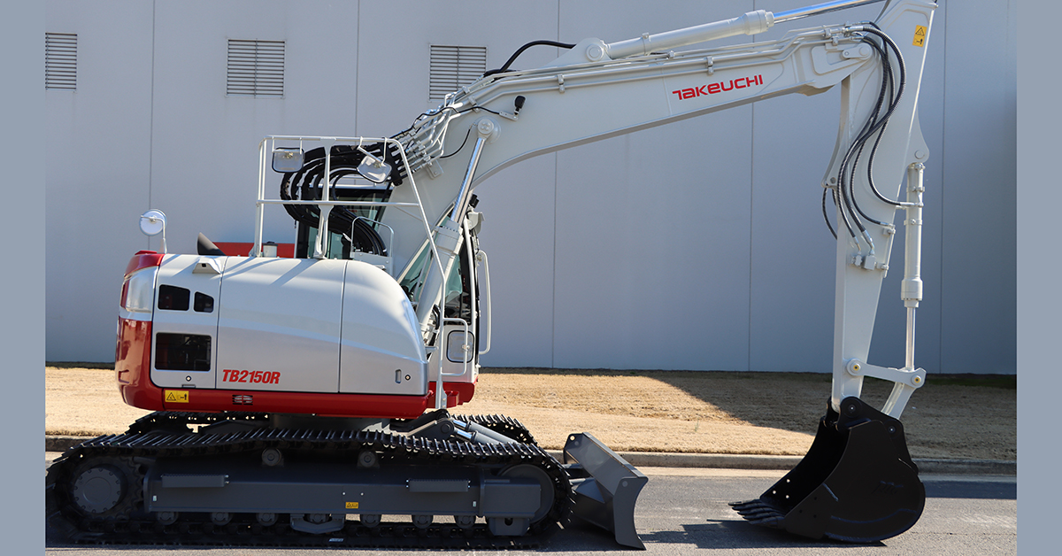 Takeuchi Introduces New TB2150R Excavator