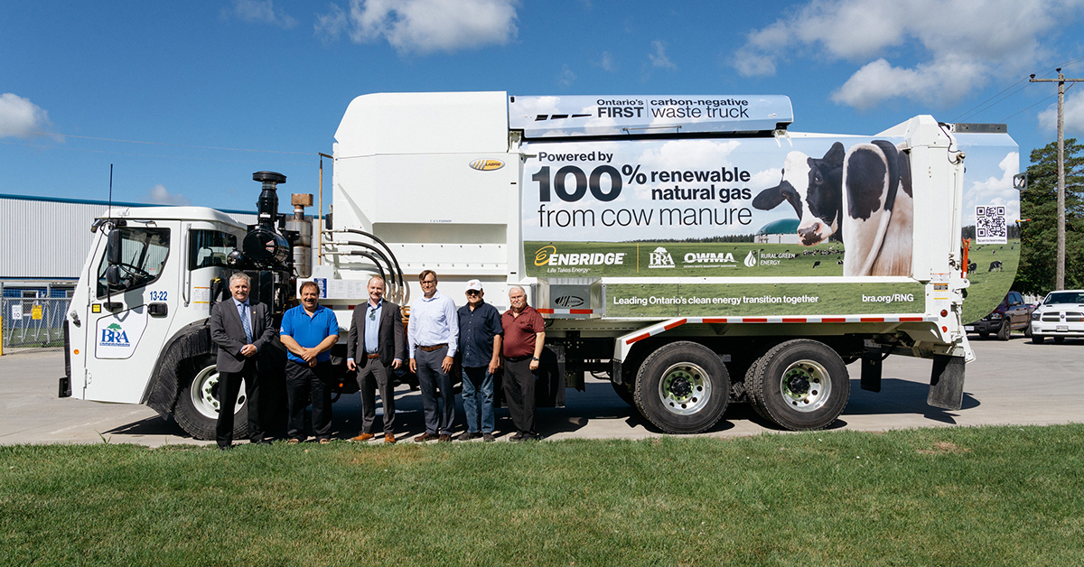 New Carbon-Negative RNG Truck Unveiled