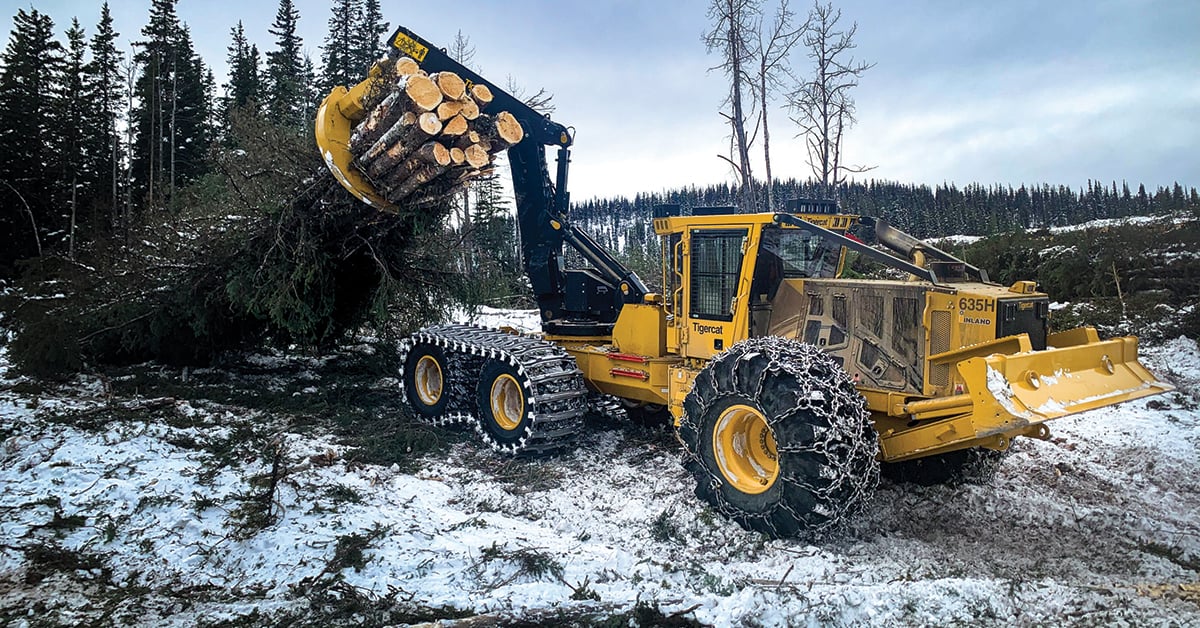 Tigercat Releases 635H Swing Boom Skidder