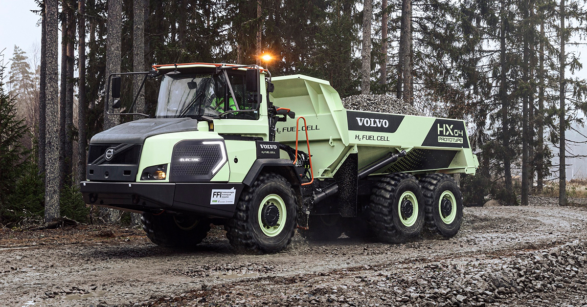 Volvo CE Tests World’s First Prototype Hydrogen Articulated Hauler