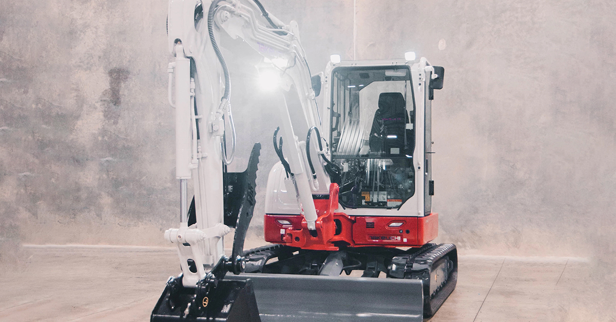 Takeuchi Introduces New TB350R Short Tail Swing Excavator