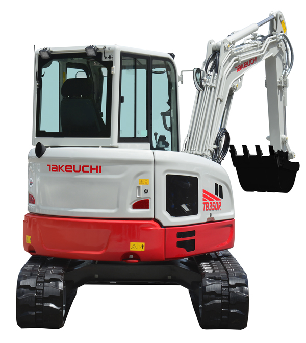 Takeuchi Introduces New TB350R Short Tail Swing Excavator