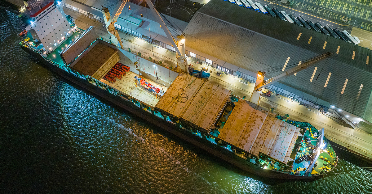 Terex Charters Vessel To Ship 30 Machines From UK To Australia