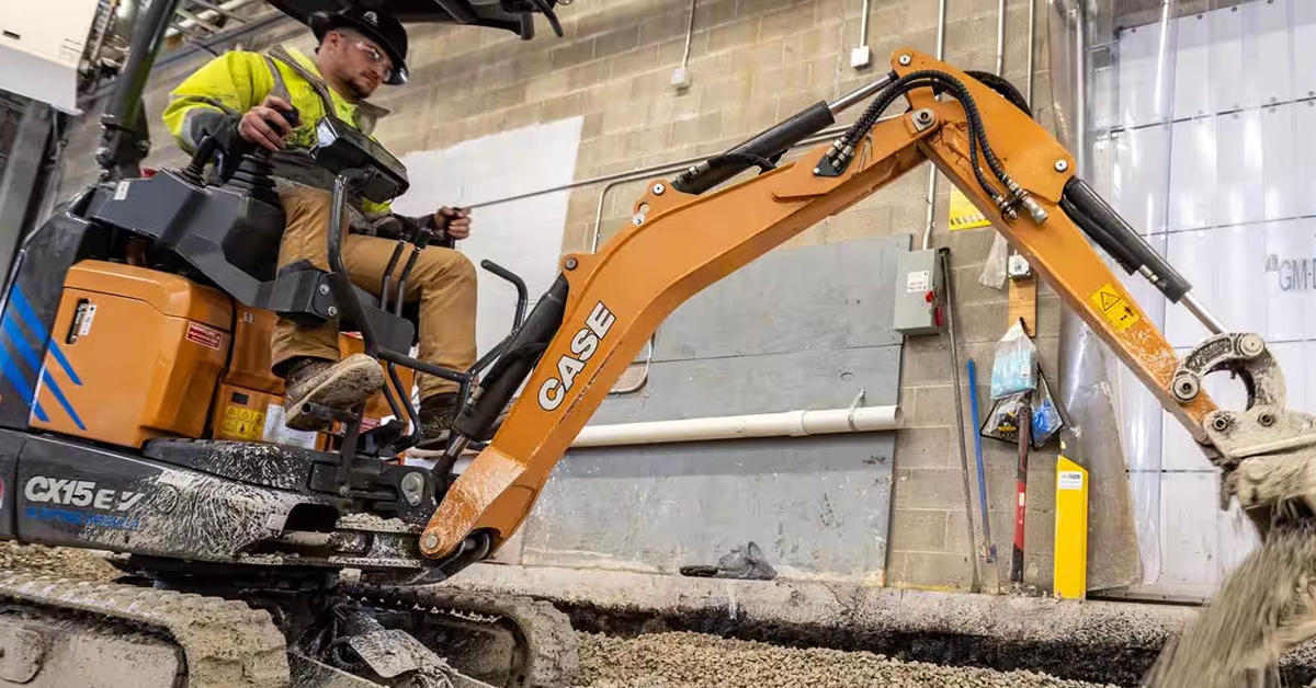 First Case Electric Mini Excavator In North America