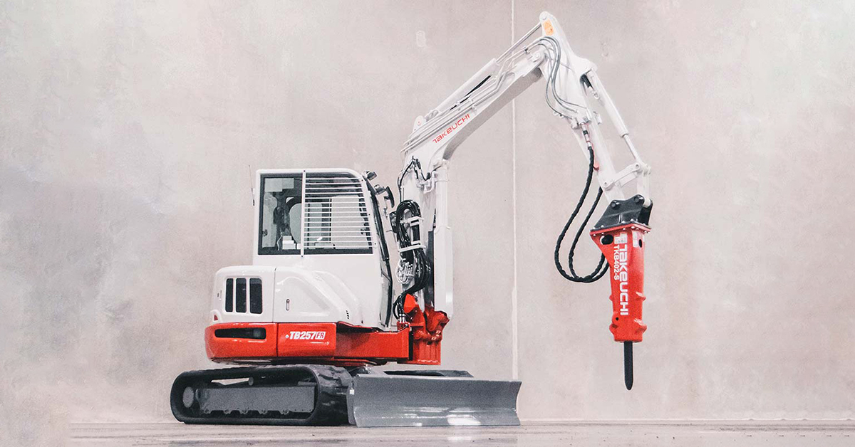 Takeuchi Launches New Line Of Hydraulic Hammers