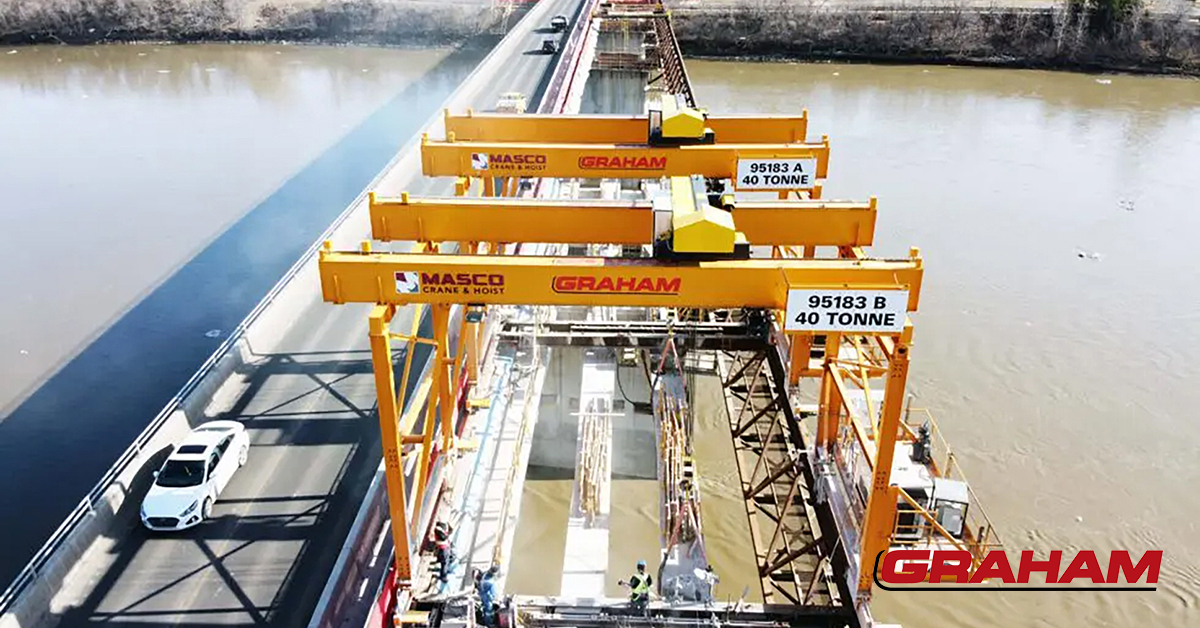 Gantry Cranes Help Graham Construction Keep Vital Bridge Open During Construction