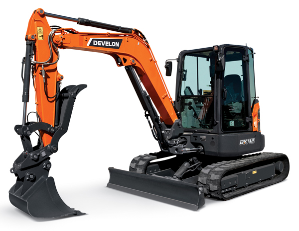 DEVELON DX42-7 Mini Excavator Excels in Tight Spaces