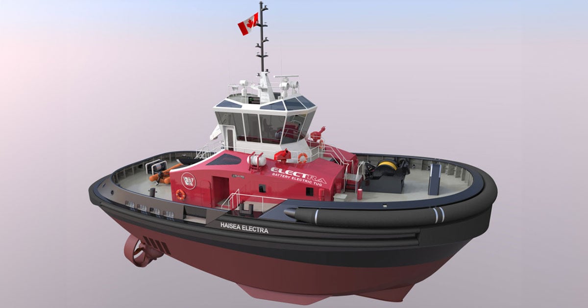 HaiSea Marine Celebrates World’s First Fully Electric Tug Boat