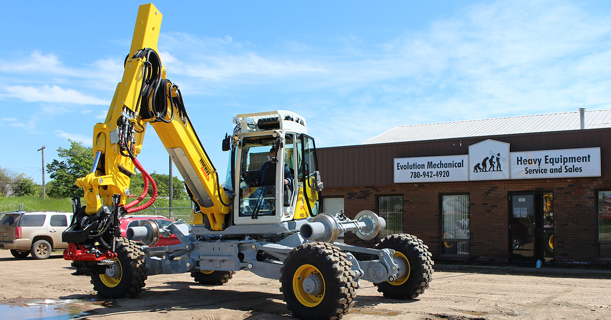 Walking Spider Excavator Arrives In Canada