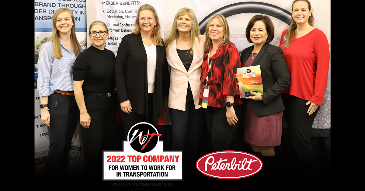 Peterbilt Named 2022 Top Company For Women To Work For In Transportation