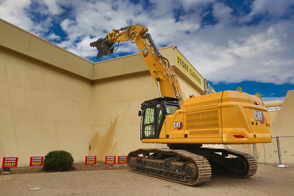 The New Cat 352 Straight Boom Excavator Excels In Industrial Demolition Work