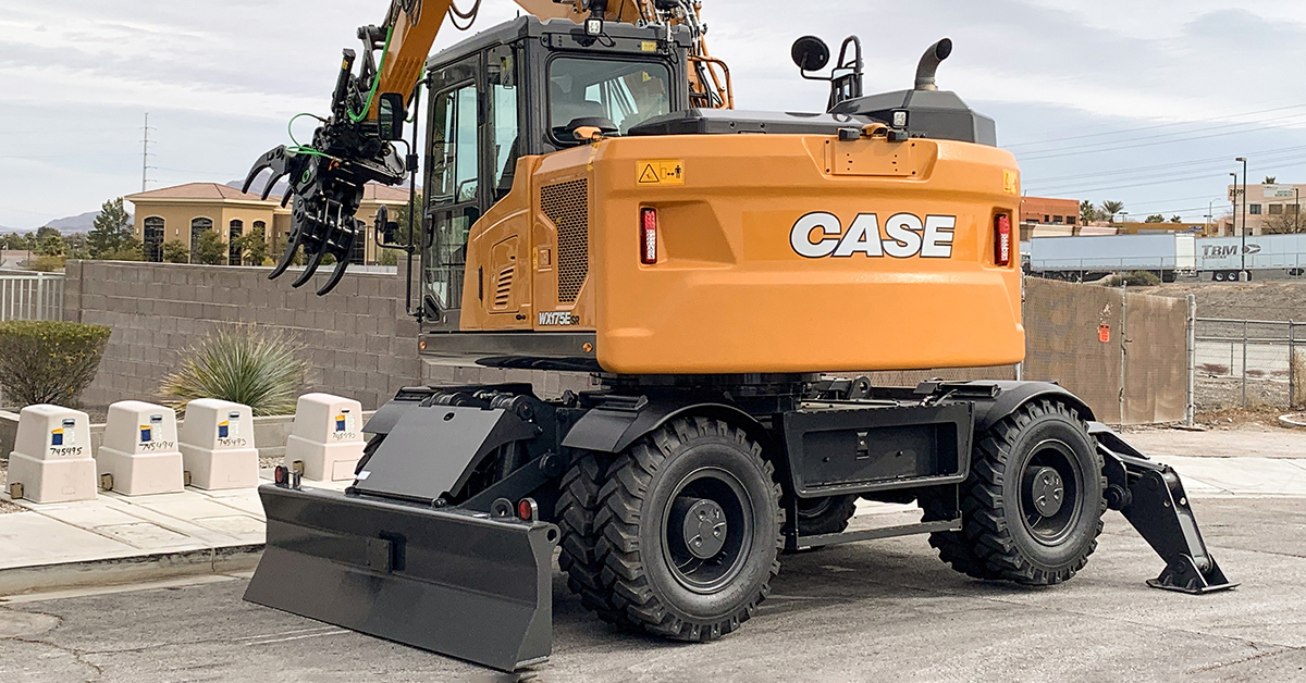 CASE Showcases New WX175E SR Wheeled Excavator