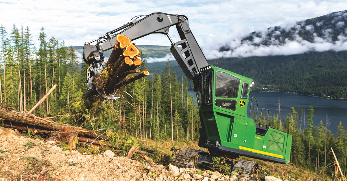 Meet John Deere’s New Mid-Size Log Loader: 2956G