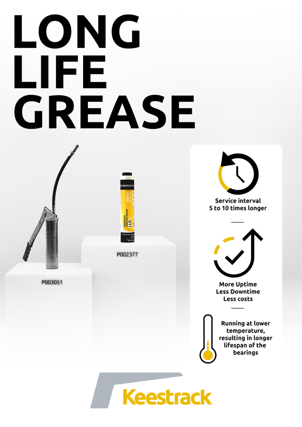 Keestrack Scalpers Now Standard Equipped With LLG Grease