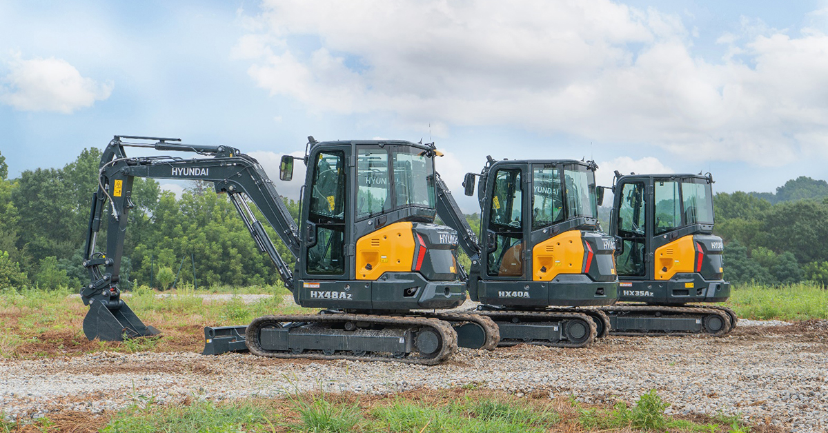Three New Compact Excavator Models From Hyundai