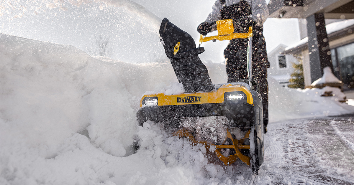 Winter Is Coming With DeWalt’s First Snow Blower