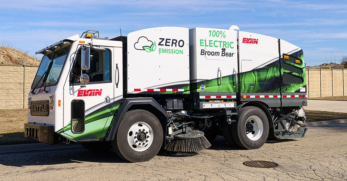 First Of Its Kind All-Electric Sweeper From Elgin