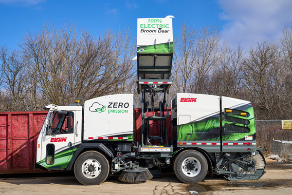 First Of Its Kind All-Electric Sweeper From Elgin