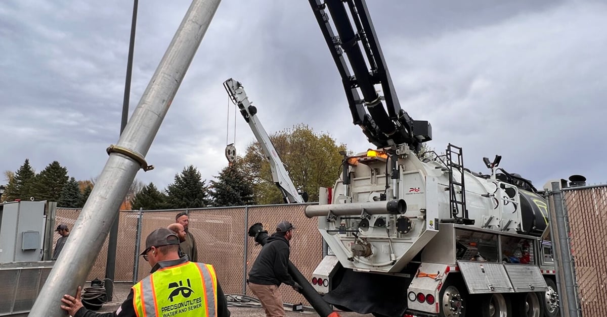 Precision Utilities Utilizes Hydro-Excavation For Emergency Utility Work