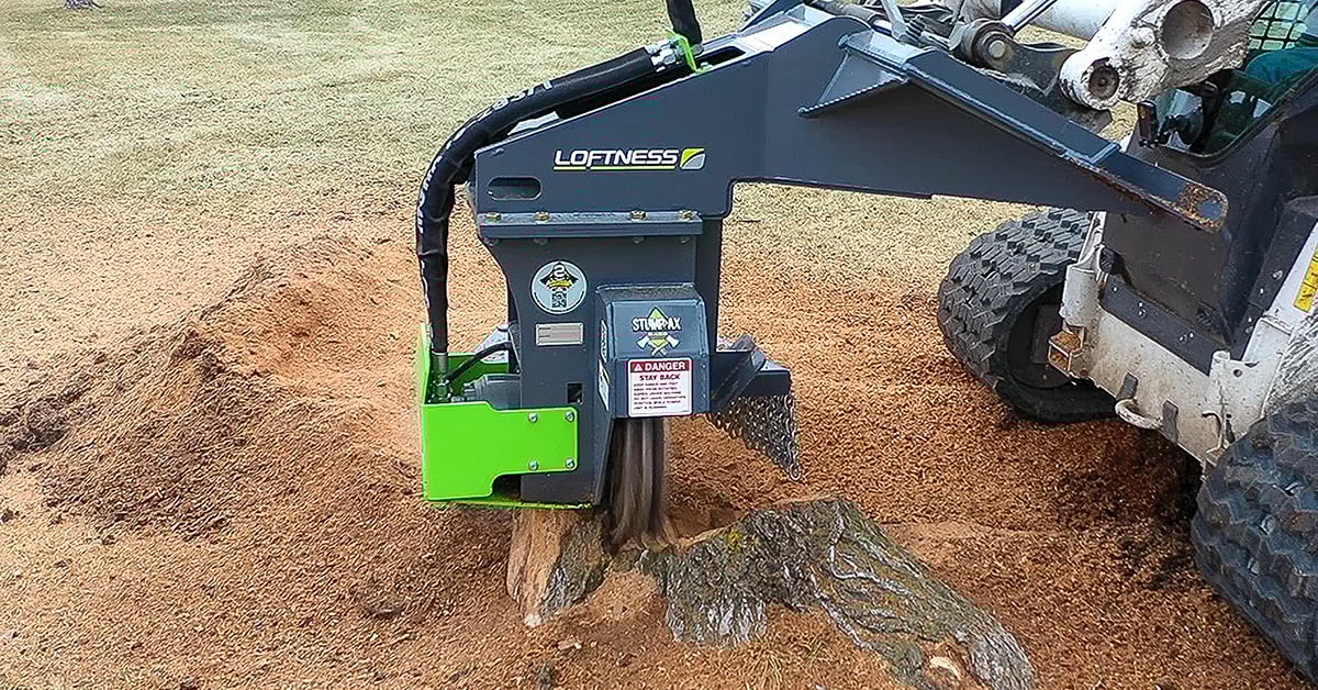 Loftness Introduces New Stump Grinder Attachment