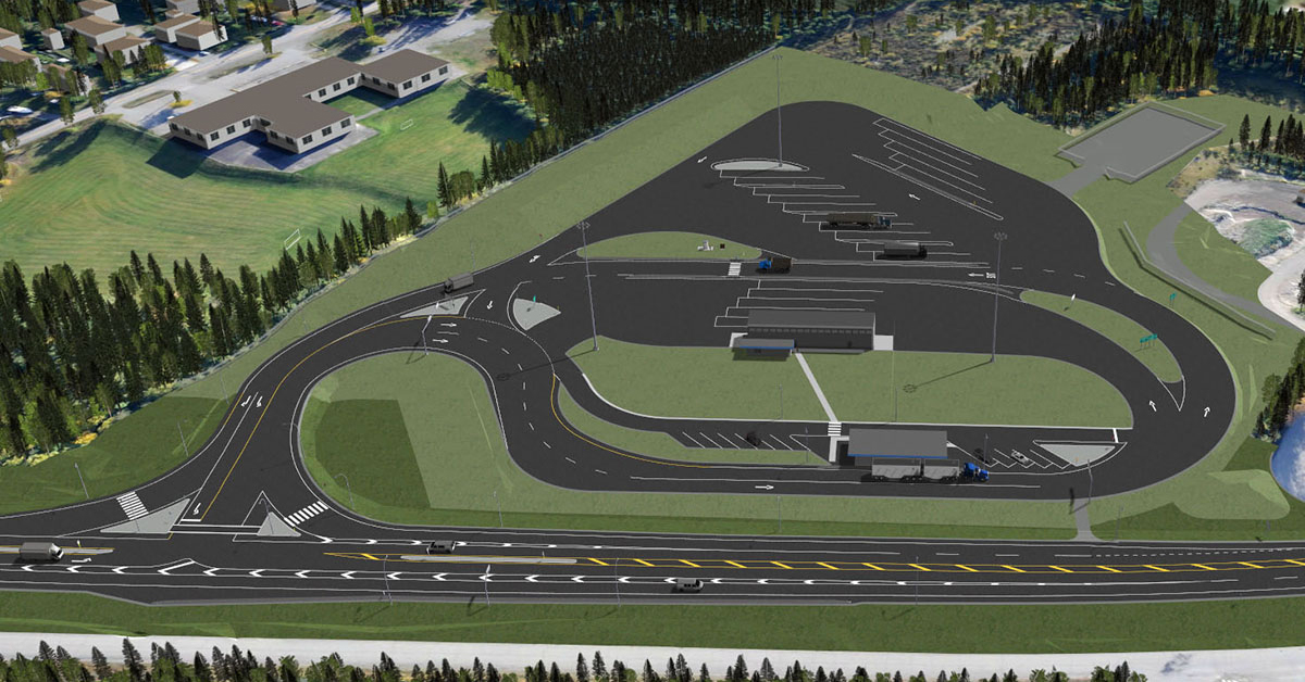 New Commercial Vehicle Inspection Station Near Terrace