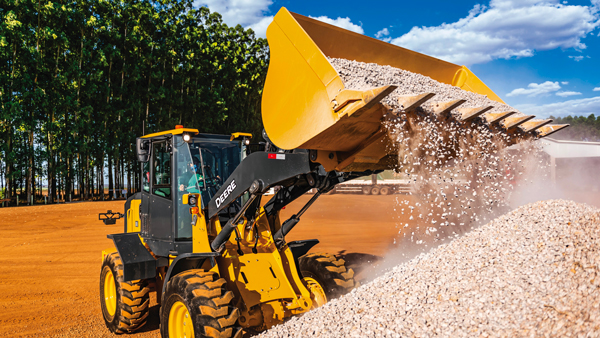 John Deere Launches Mid-Size 444 G-Tier Wheel Loader