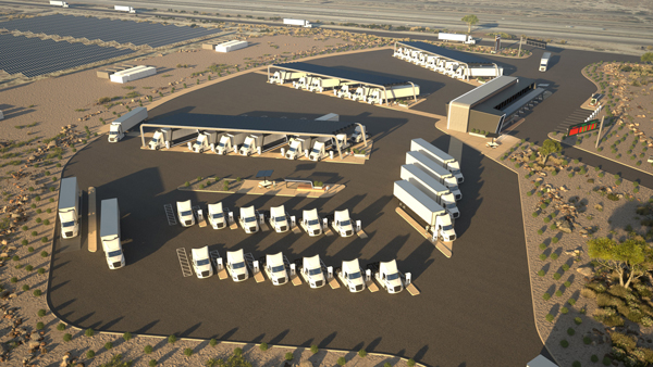 The Future Of Commercial Electric Truck Charging Stations
