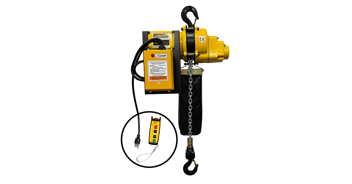 OZ Lifting Launches Wireless Hoist Options