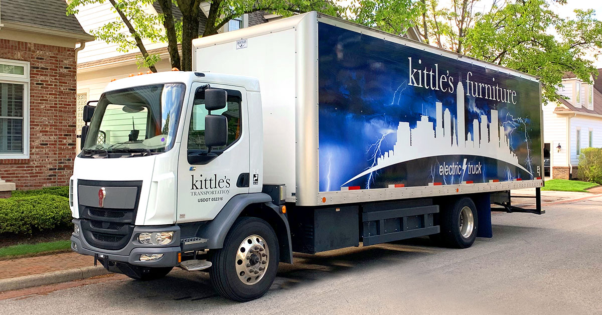 Furniture Delivery Electrifies With Kenworth K270E