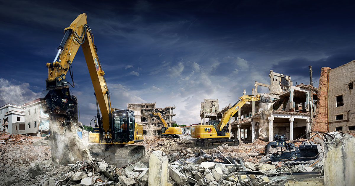New 330 Straight Boom Excavator From Cat