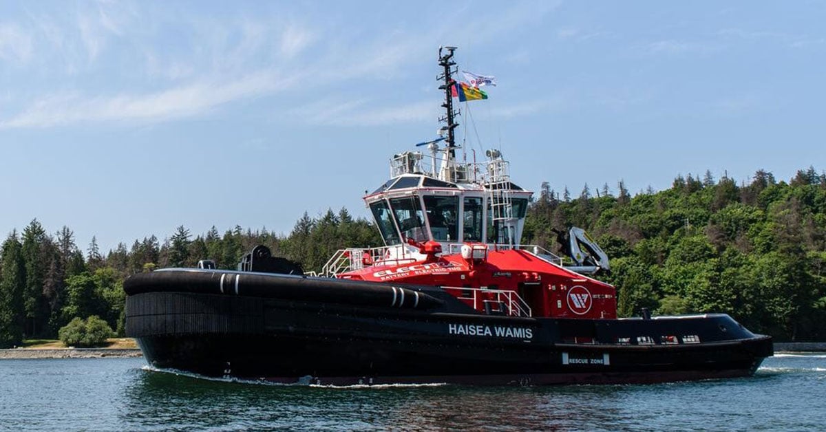 The Quietest Vessel On BC Coast Is An Electric Tugboat