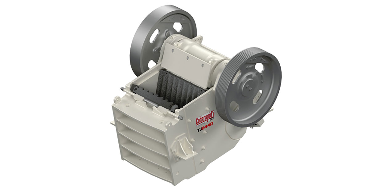 Cedarapids Announces New TJ2440 Static Jaw Crusher