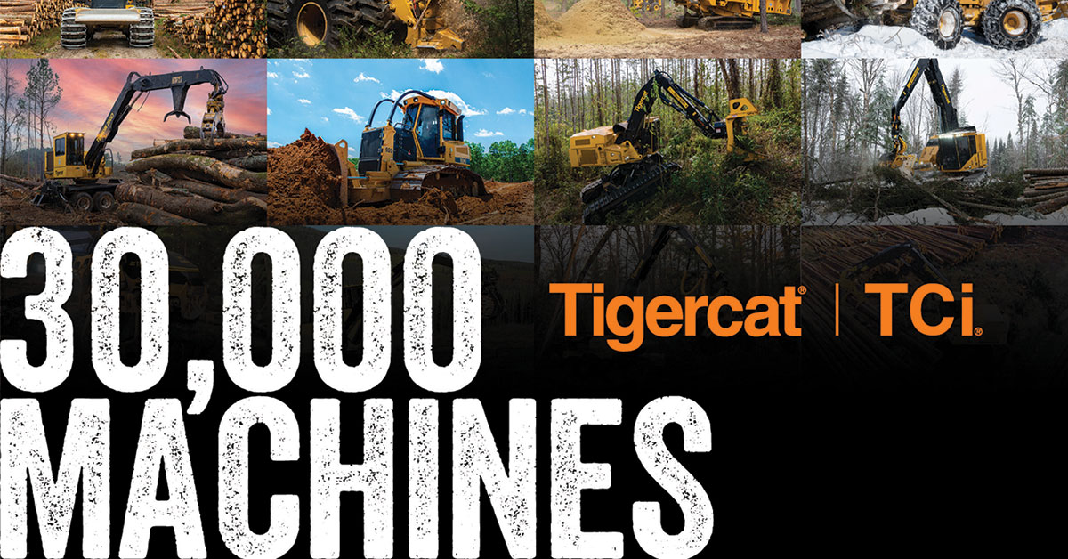 Tigercat Celebrates 30,000 Machine Milestone